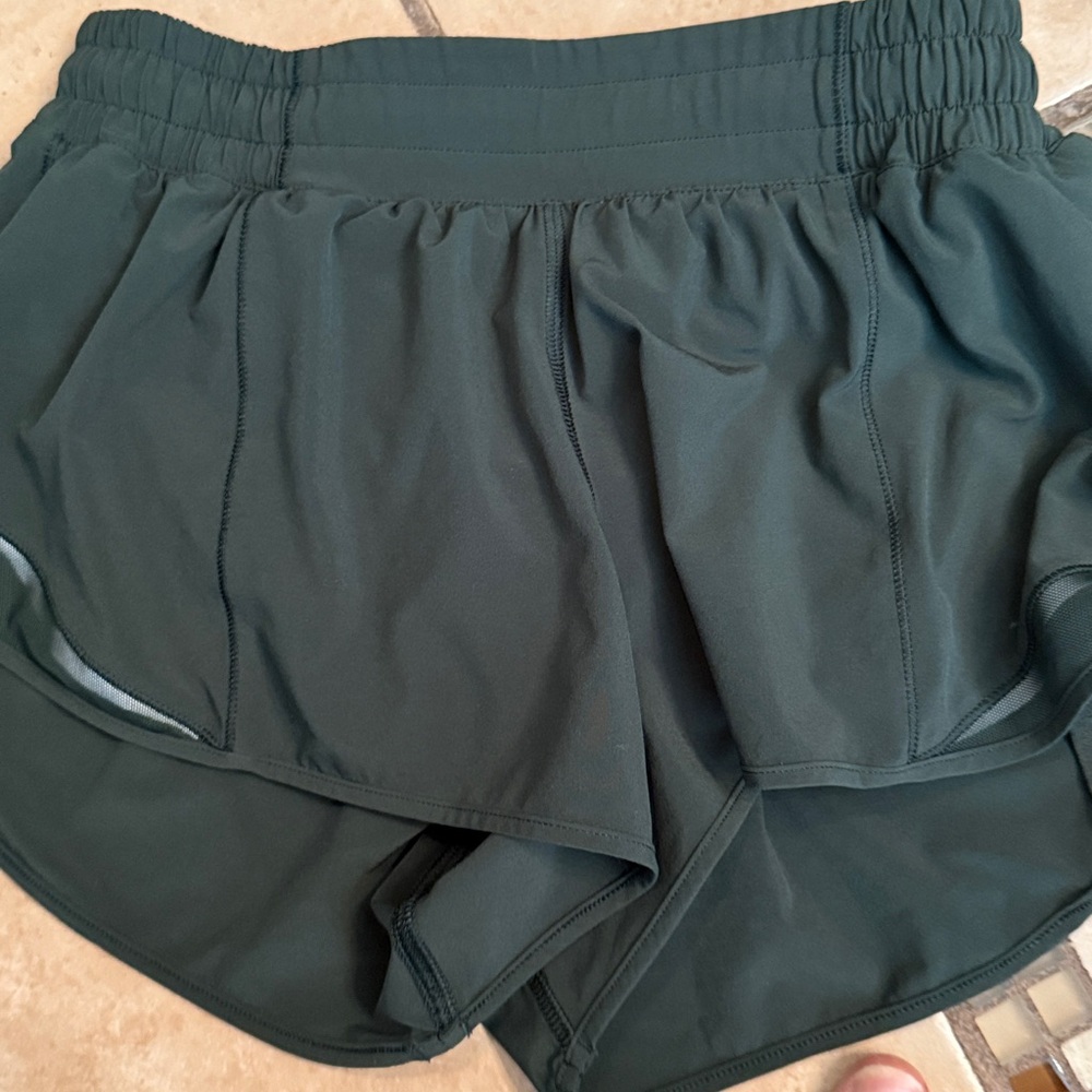 Lululemon Athletica dark green athletic Shorts